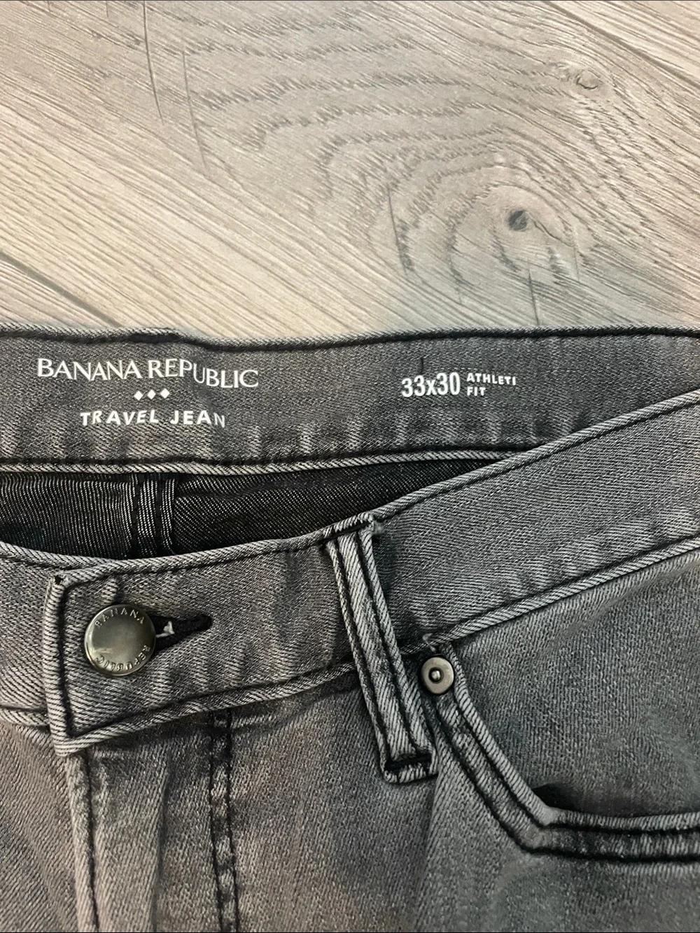 Banana Republic Men's Travel Jean Gray